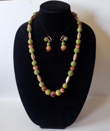 Set orecchini collana perline