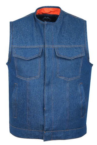 Gilet cut - off, denim