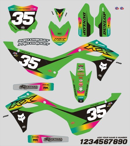 Kit decalcomanie kawasaki pro - decalcomanie,