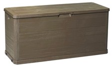 TOOMAX Baule da Esterno in Resina da 280 Litri 117x45x56 cm Legno WOODY'S