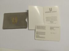 Libretto di Garanzia Warranty card Garanzia orologi Universal Geneve In Bianco
