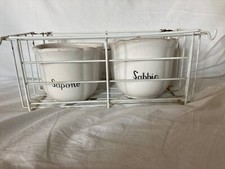 ceramica vintage porta sapone e sabbia