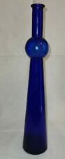 Bottiglia blu cobalto x acqua informata/solarizzata anni60