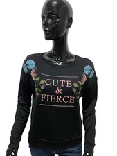 Felpa Donna Guess Nera