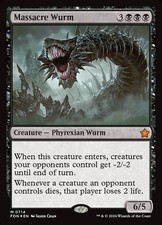 MTG Massacre Wurm [FDN] FOIL