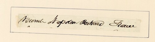Autografo napoleone bertrand - autografo,