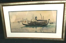 VENEZIA ACQUARELLO VEDUTA ANNO