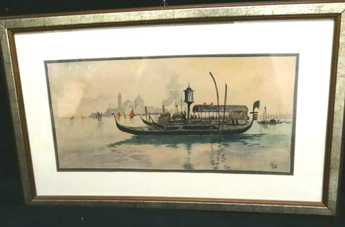 Venezia acquarello veduta anno - venezia,