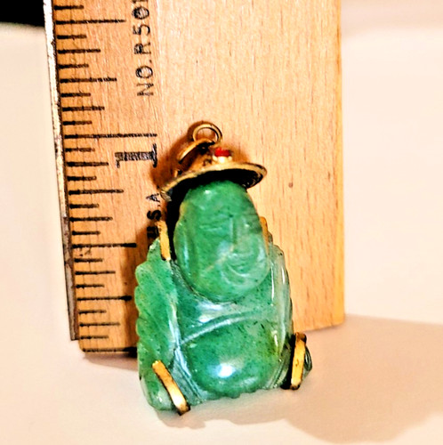 Ciondolo buddha rubino giada - ciondolo,