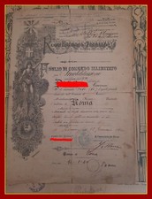 CONGEDO MILITARE   1à GUERRA MONDIALE +  ALTRI 2 * Marcia Su Roma 