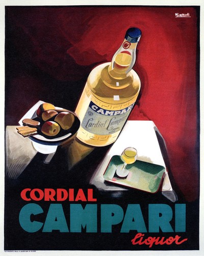 Vetro cordiale campari liquore - vetro,