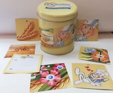 Mulino Bianco biscottiera scatola di latta 50 anni di cose buone e 6 cartoline