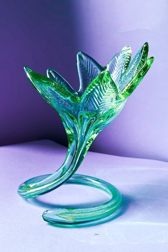Vaso vetro murano foglia - murano, a