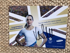 Victoria Pendleton Olimpiadi - Autografo
