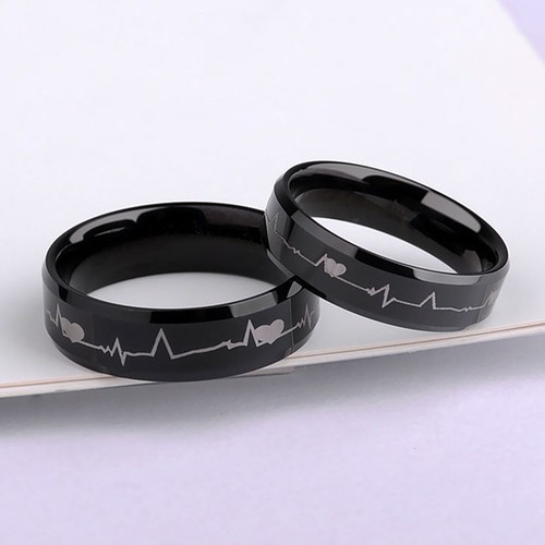 Unisex nero anello - uomo, donna