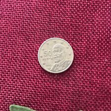 Moneta 50 Centesimi Di Euro Grecia Emissione 2002 Rara