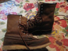 Red Wing made in USA vintage shoes boots genuine big leather  eur 42 usa9  UK 8