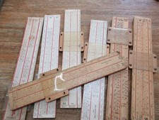 Originale US Army Ari Regolo Calcolatore WWII 75mm Righello Tabella Rule M20