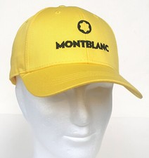 MONTBLANC orig. Berretto Baseball Giallo Taglia Regolabile Made in Italy VIP Gift RARO