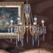 Lampadario ottone fusione 6 - di,