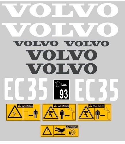 Volvo ec35 serie decalcomanie - volvo,