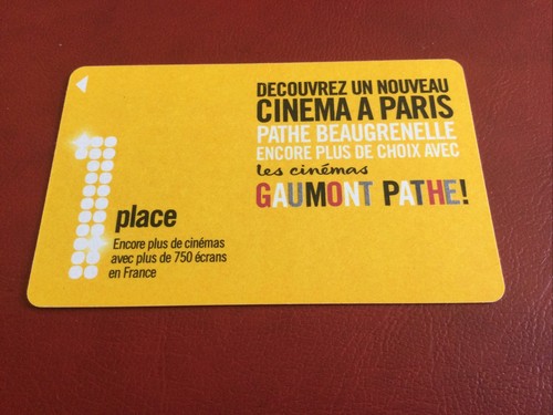Telecarte carte cinema - carte,
