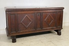 ANTICA CASSAPANCA LEGNO NOCE FORMELLE PANCA BAULE EPOCA 1800 NEOCLASSICA 