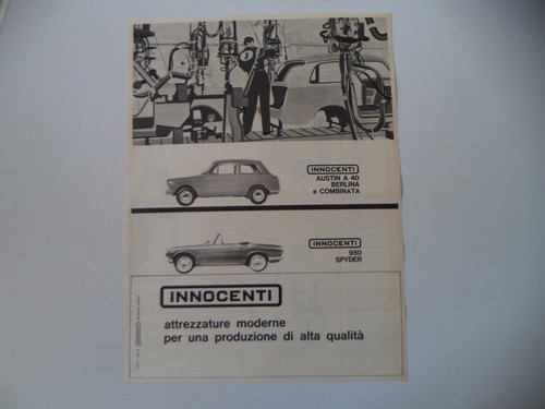 Advertising pubblicità 1962 - advertising,