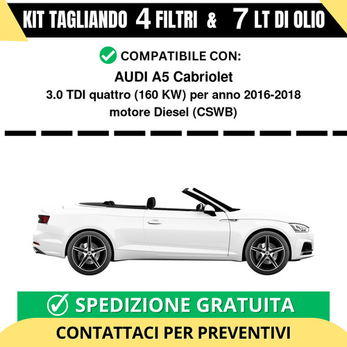 Tagliando per audi - audi, a5
