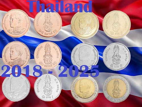 Moneta thailandia satang - thailandia, 25