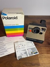 Polaroid Land Camera 500 Beige + Box & Manual | Rare, Impeccable, Fully Working