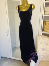 Abito da sera lungo in velluto