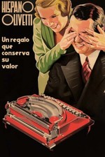 Poster Manifesto Locandina Vintage Macchine Olivetti Arredo Trattoria Ufficio