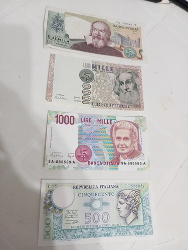 Lotto banconote 4pz - banconote,