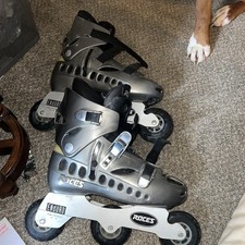 Pattini a rotelle Enduro Roces Off Road in linea taglia US 10 Made in Italy