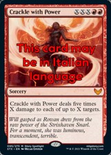 MTG CRACKLE WITH POWER FOIL