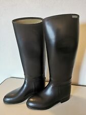 STIVALI DA EQUITAZIONE AIGLE DONNA  IN GOMMA  NERA   - Tg. 37 -  