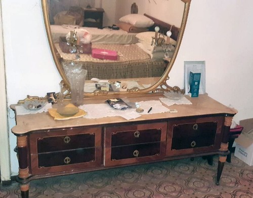 Credenza con specchio comò - credenza, specchio,