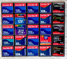 Lotto memorie COMPACT FLASH come da foto . Leggere descrizione .