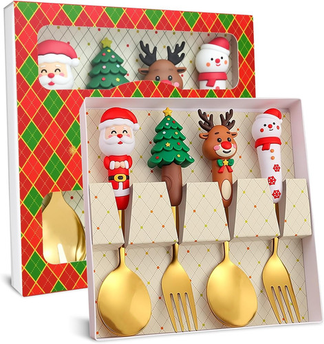 Posate natalizie 6pc regalo - posate,
