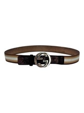 Cintura Gucci GG fibbia pelle