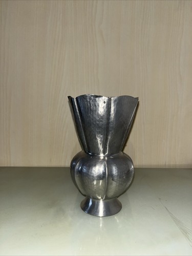 Vaso peltro fatto mano - vaso,