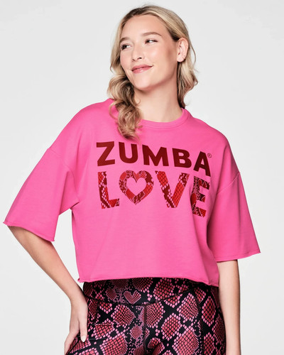 Crop top oversize zumba love - crop,
