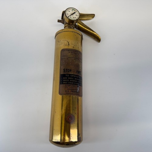 Estintore aereo vintage stop - estintore,