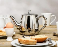 Steelex 48oz Chelsea Teiera Acciaio Inox 1,4L Sicuro Induzione Argento Lucidante