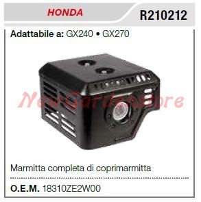 Marmitta silenziatore honda - silenziatore,