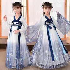 Vestito Hanfu Ricamato Bambina