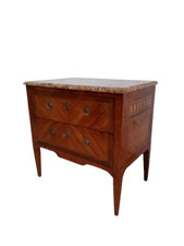 Cassettone direttorio in bois de rose intarsiato - Luigi XVI - fine 700 - 83 cm!