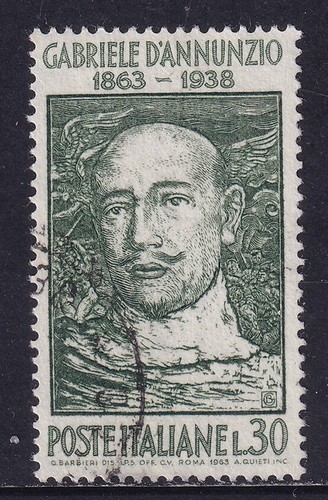 Italia 1963 annunzio usato - d'annunzio,