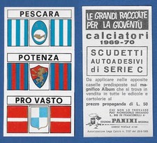 SCUDETTO CALCIATORI PANINI